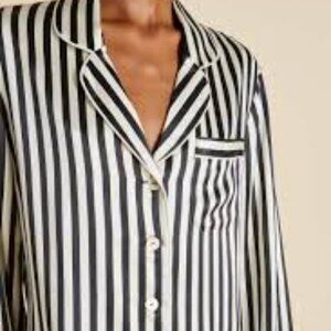 Olivia Von Halle Lila Silk Pajamas Size Small New with tags and in box